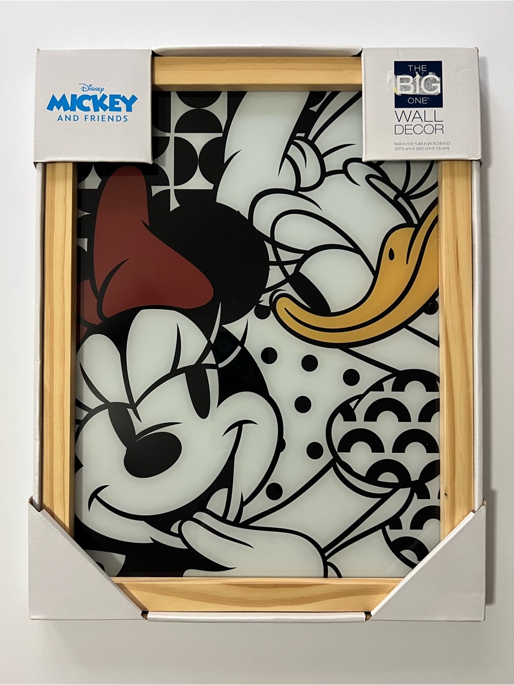 The Big One Disney Wall Decor - Minnie Mouse & Daisy Wood Framed Glass Portrait